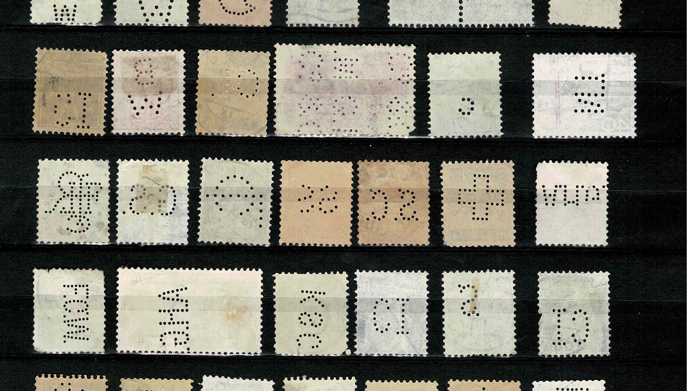 Zwitserland Firmaperforaties ~ Perfins ~ PoKo's