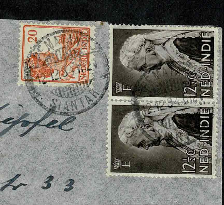 MSP mengfrankering, alleen de 20 ct. oranje  (122) heeft een prefin