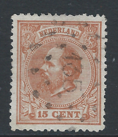 23C. 15 cent oranjebruin