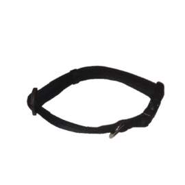Soft nylon halsband zwart 28-44 cm