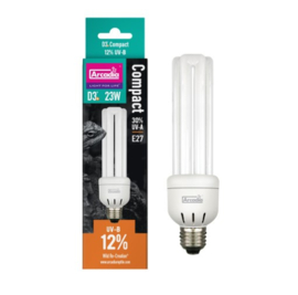 Arcadia D3+ Compact Lamp 12% UVB 23 Watt