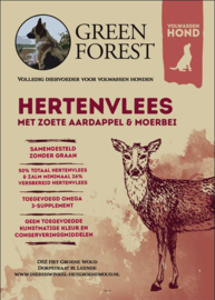 Green Forest adult - Hertenvlees met Zoete Aardappel & Moerbei