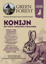 Green Forest adult - Konijn met Zoete Aardappel en Braambes