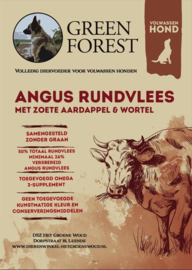 Green Forest adult - Angus Rund met Zoete Aardappel & Erwten