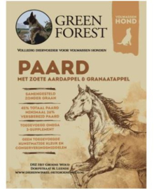 Green Forest adult - Paard met Zoete Aardappel en Granaatappel