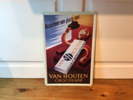 Van Houten reclamebord van blik