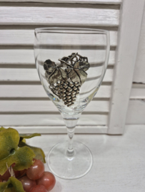 Wijnglas met tinbeslag