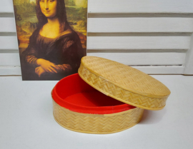 Vintage bamboe doosje