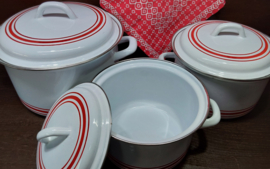 Vintage emaille pannen