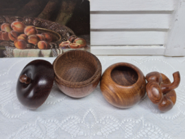 Houten appel en paprika