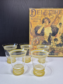 Kristallen glazen, limonade glazen