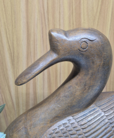 Grote houten eend