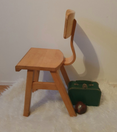 Schilte schoolstoeltje jaren 70