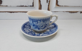 XL kop en schotel Mason's Blue and white