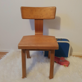 Schilte schoolstoeltje jaren 70