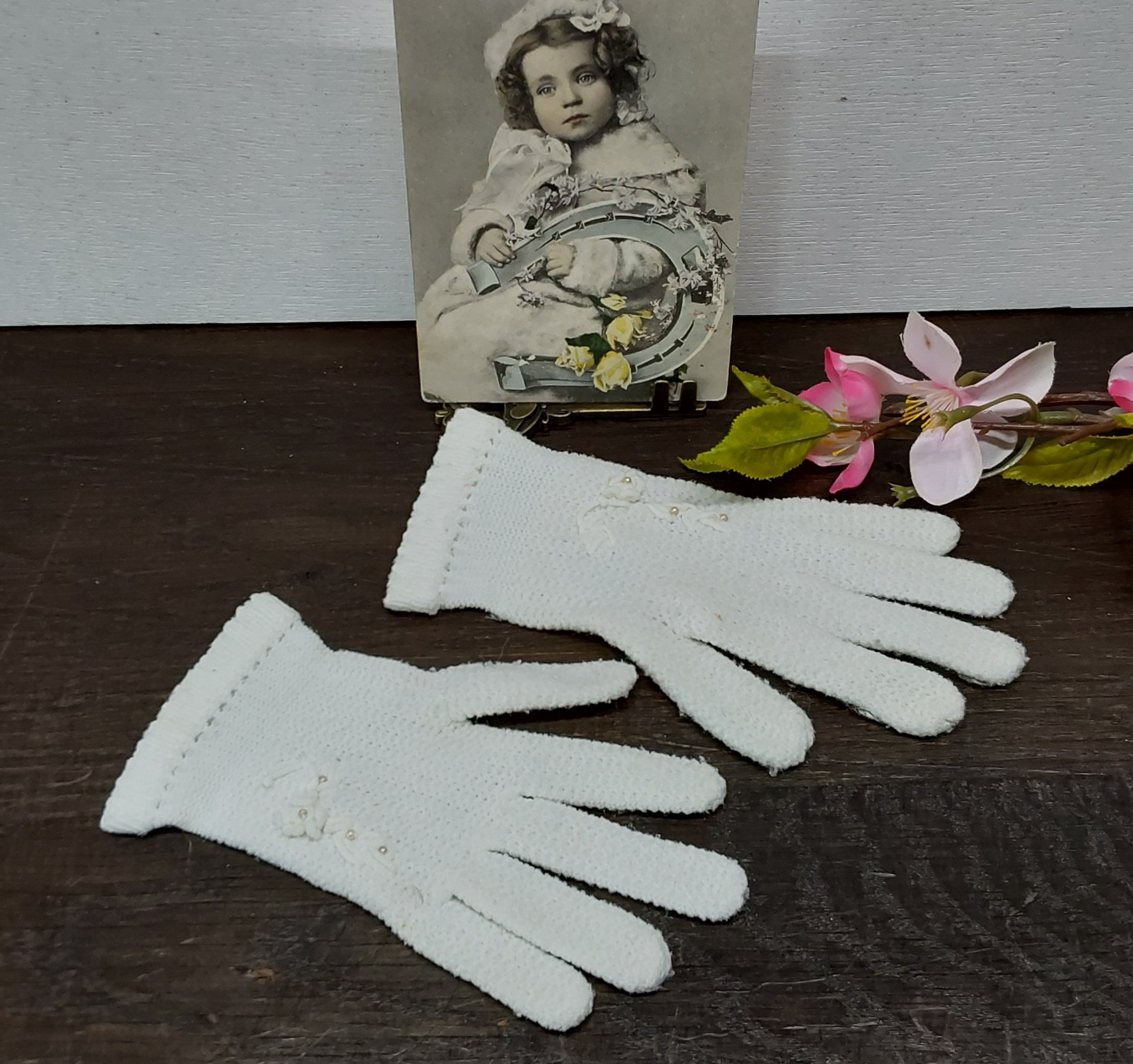 Vintage kinderhandschoentjes