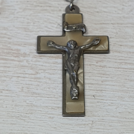 Zilveren ketting met kruisje