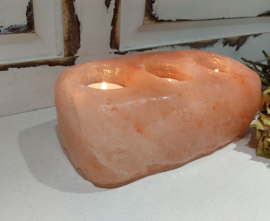 Himalaya zoutsteen waxinelichthouder