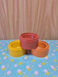 3 Tupperware eierdopjes