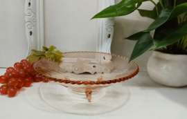 Jaren 50 roze fruitschaal