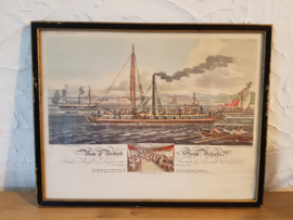 Aquatint Steam Vessels 1817