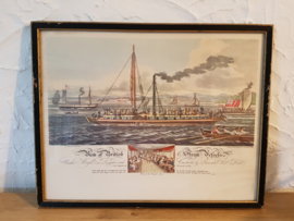 Aquatint Steam Vessels 1817