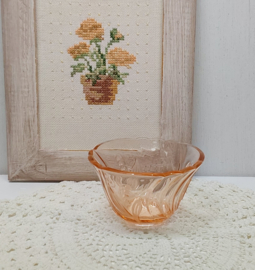 Suikerpotje, roze persglas