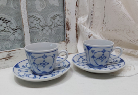 2 Blau Saks kopjes