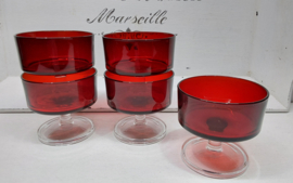 Luminarc Ruby red glazen