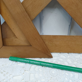 Oude driehoeks linealen