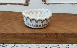 Vintage papieren gebakscupjes