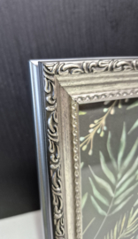 Zilverkleurige houten fotolijst