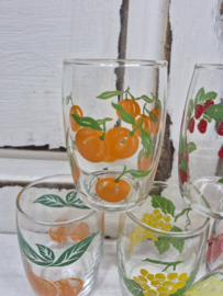 8 vintage sapglaasjes