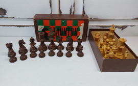 Vintage schaakset Staunton