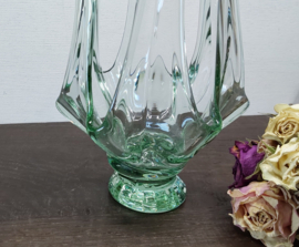 Bijzondere schaal-vaas, recycled glas
