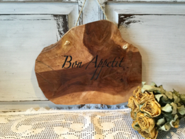 Stoere deco bord, boomstam