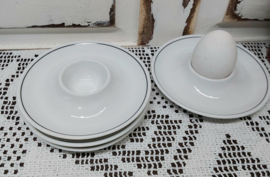 4 porseleinen eierdopjes