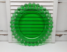 Groen glazen onderbord
