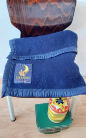 Vintage babydekentje, donkerblauw