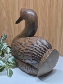 Grote houten eend