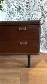 Vintage lage ladekast, dressoir