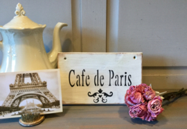 Tekstbord Cafe de Paris
