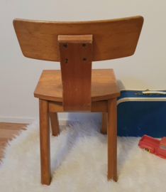 Schilte schoolstoeltje jaren 70