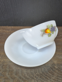 Kop en schotel Fruits de France