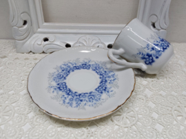 Porseleinen kopjes blauw decor