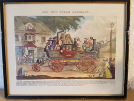 Aquatint The New Steam Carriage 1817