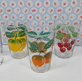 5 vintage limonadeglazen