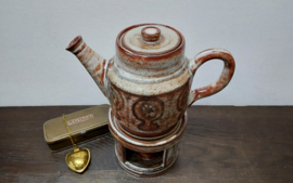 Vintage aardewerk theepot