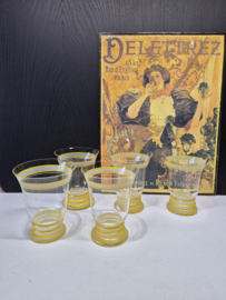 Kristallen glazen, limonade glazen