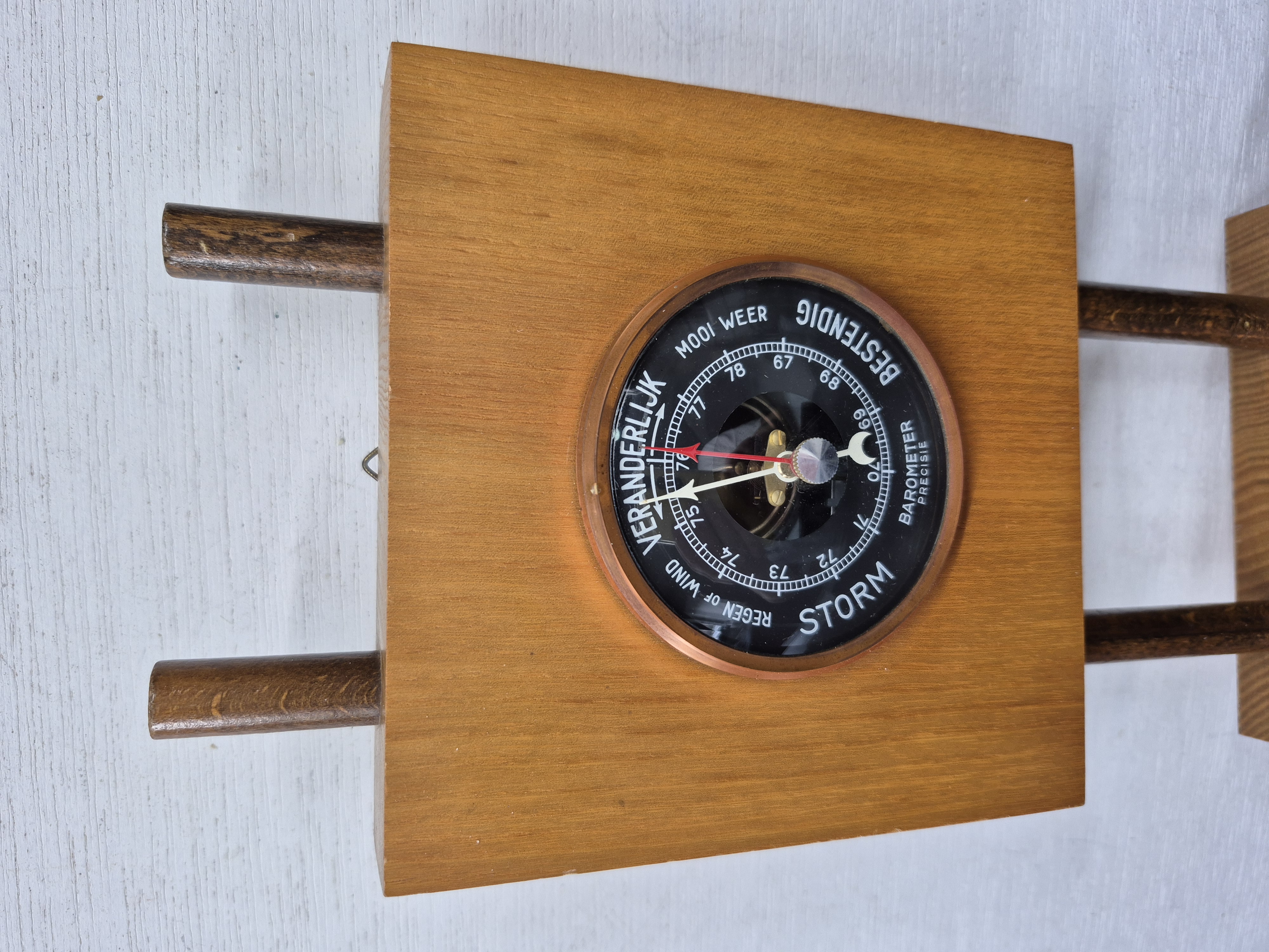 Vintage barometer, thermometer